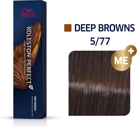 Wella Koleston Perfect ME+ 5/77 Lichtbruin Bruin intens 60 ml