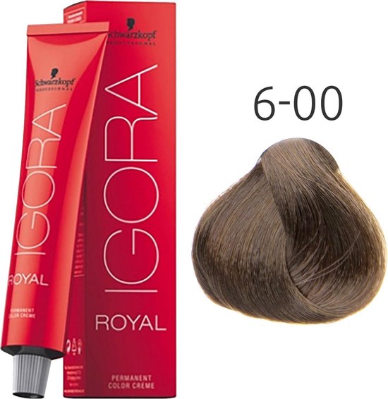 Schwarzkopf Igora Royal 6-00 Donkerblond Natuur intens 60 ml