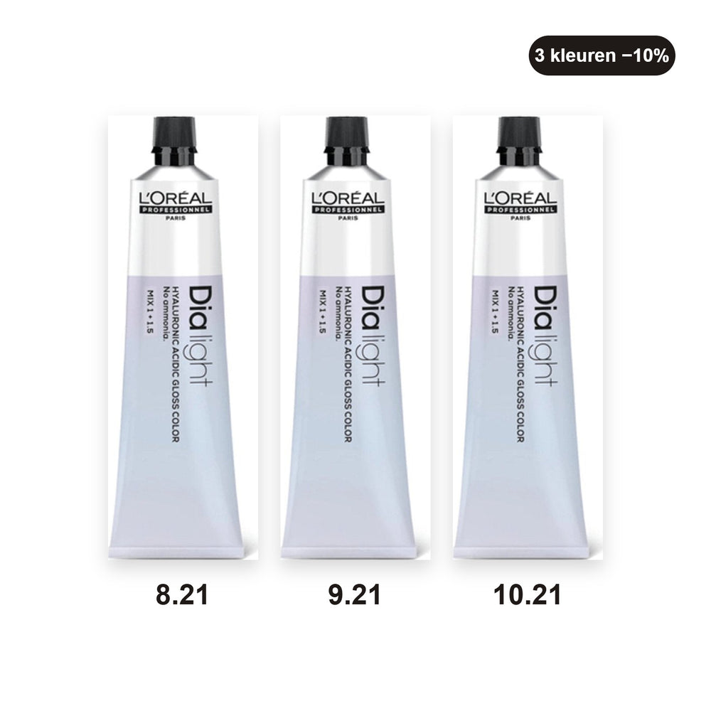 L'Oréal Professionnel Dia Light bundel Parelmoer toners – set van 3 haarverven
