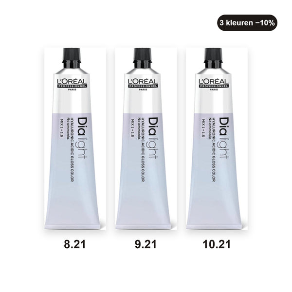 L'Oréal Professionnel Dia Light bundel Parelmoer toners – set van 3 haarverven