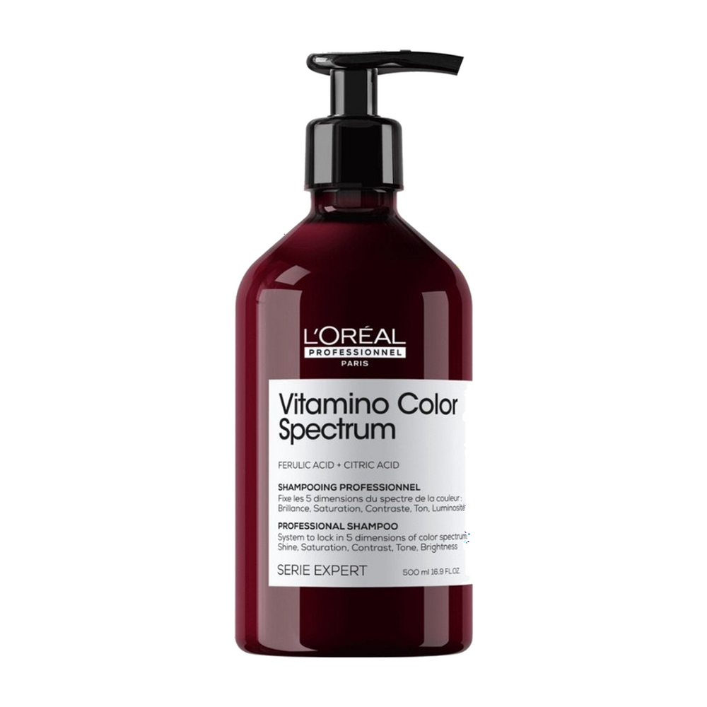 L’Oréal Professionnel Vitamino Color Spectrum Shampoo – Kleurbescherming voor gekleurd haar – Voor een schitterende glans – 500 ml