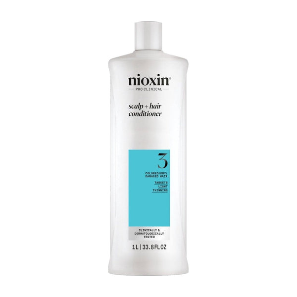 Nioxin System 3 - Conditioner - voor Gekleurd Haar - Anti Haaruitval - Dunner Wordend Haar - 1000ml