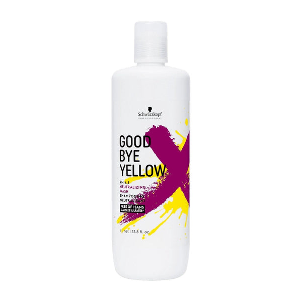 Schwarzkopf Goodbye Yellow 1000ml INT - Zilvershampoo vrouwen - Voor Alle haartypes - 1000 ml - Zilvershampoo vrouwen - Voor Alle haartypes