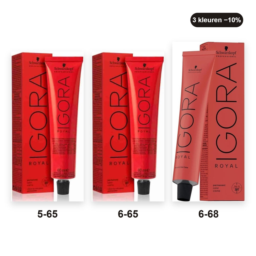 Schwarzkopf Igora Royal bundel Chocolade – set van 3 haarverven
