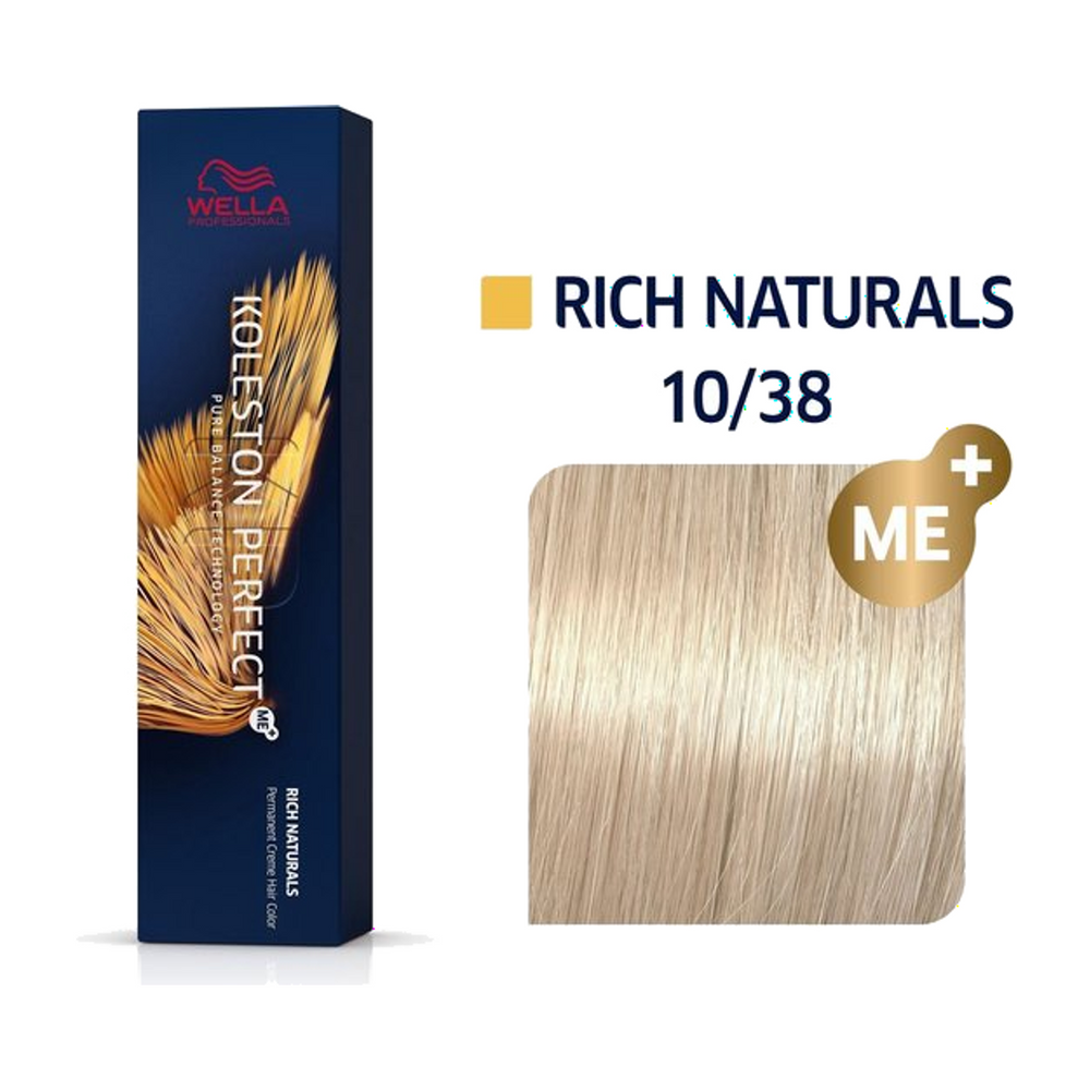 Wella Koleston Perfect ME+ 10/38 Extra lichtblond Goud Parel 60 ml