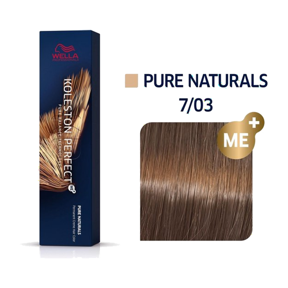 Wella Koleston Perfect ME+ 7/03 Middenblond Natuur Goud 60 ml
