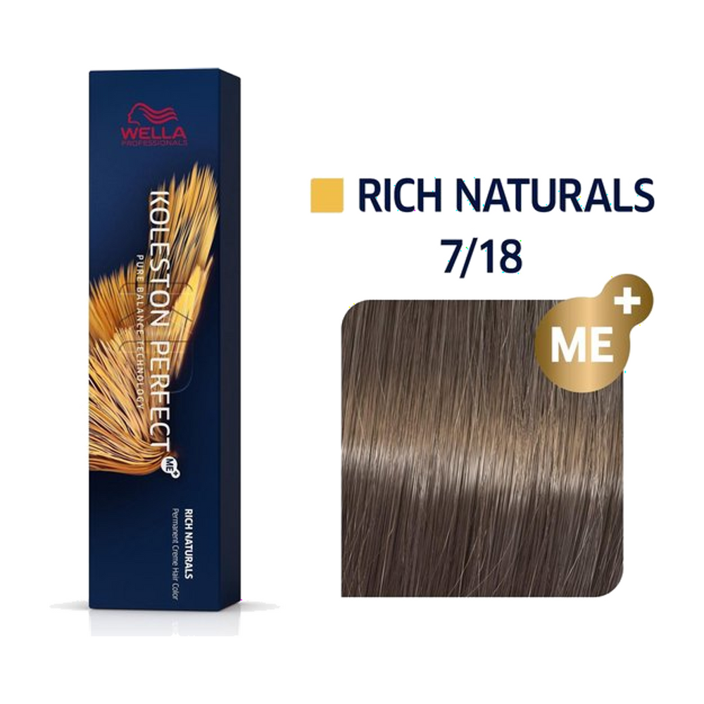 Wella Koleston Perfect ME+ 7/18 Middenblond As Parel 60 ml