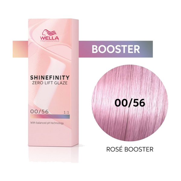 Wella Shinefinity Zero Lift Glaze 00/56 Rosé Booster 60 ml