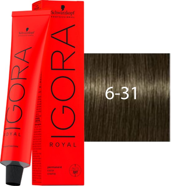 Schwarzkopf Igora Royal 6-31 Donkerblond Mat Cendré 60 ml