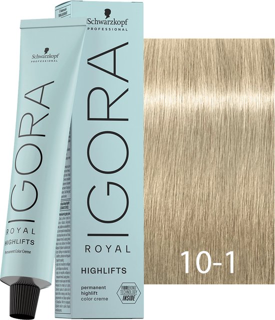 Schwarzkopf Igora Royal Highlifts 10-1 Extra lichtblond Cendré 60 ml