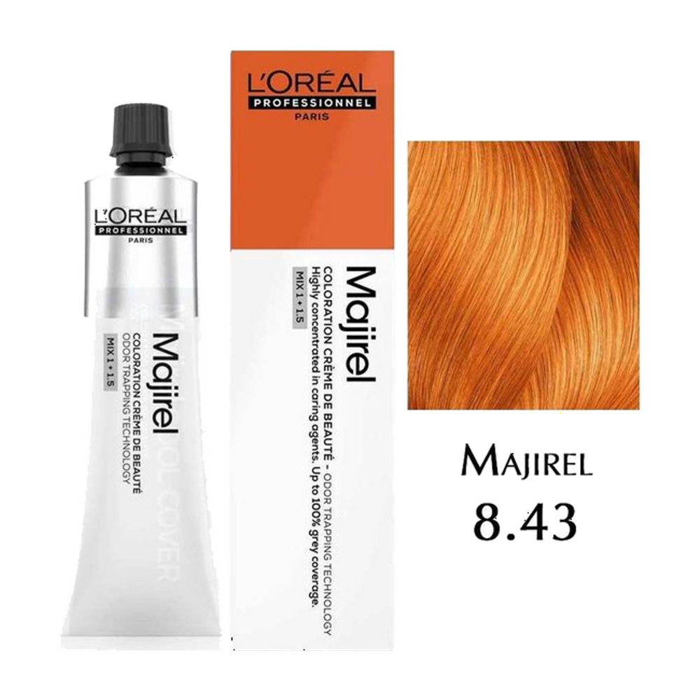 L'Oréal Professionnel Majirel 8.43 Lichtblond Koper Goud 60 ml