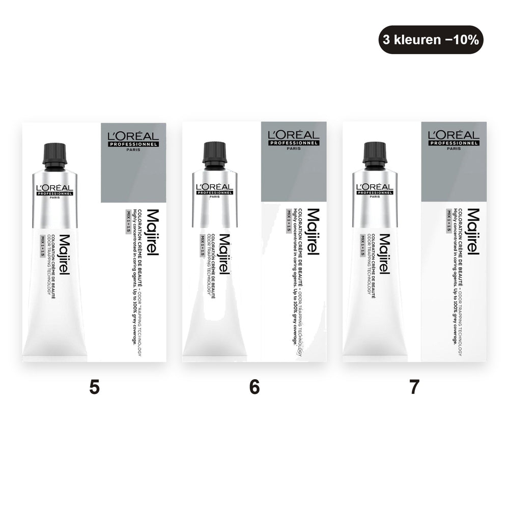 L'Oréal Professionnel Majirel bundel Natuurlijk – set van 3 haarverven