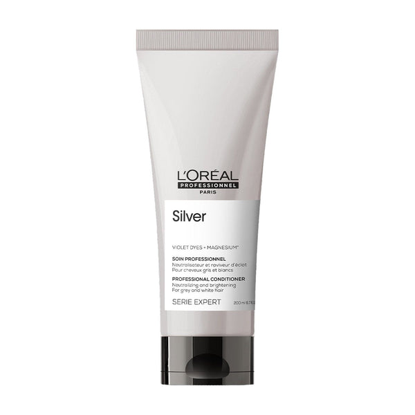 L’Oréal Professionnel Silver Conditioner – Voor zijdezacht grijs en wit haar – Serie Expert – 200 ml