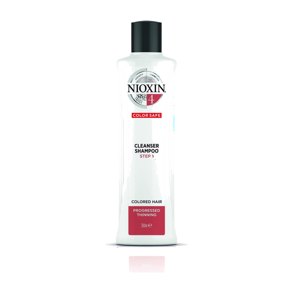 Nioxin System 4 Cleanser 300ml - Normale shampoo vrouwen - Voor Alle haartypes