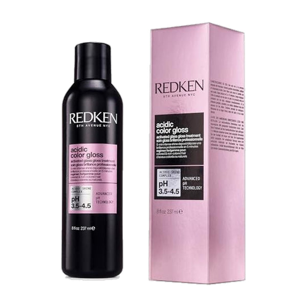 Redken Acidic Color Gloss Activated Glass Gloss Treatment Rinse Out Hair Gloss With Apricot Oil for Deep Conditioning Add Intense Shine for up to Three Days Safe for Color-Treated Hair
