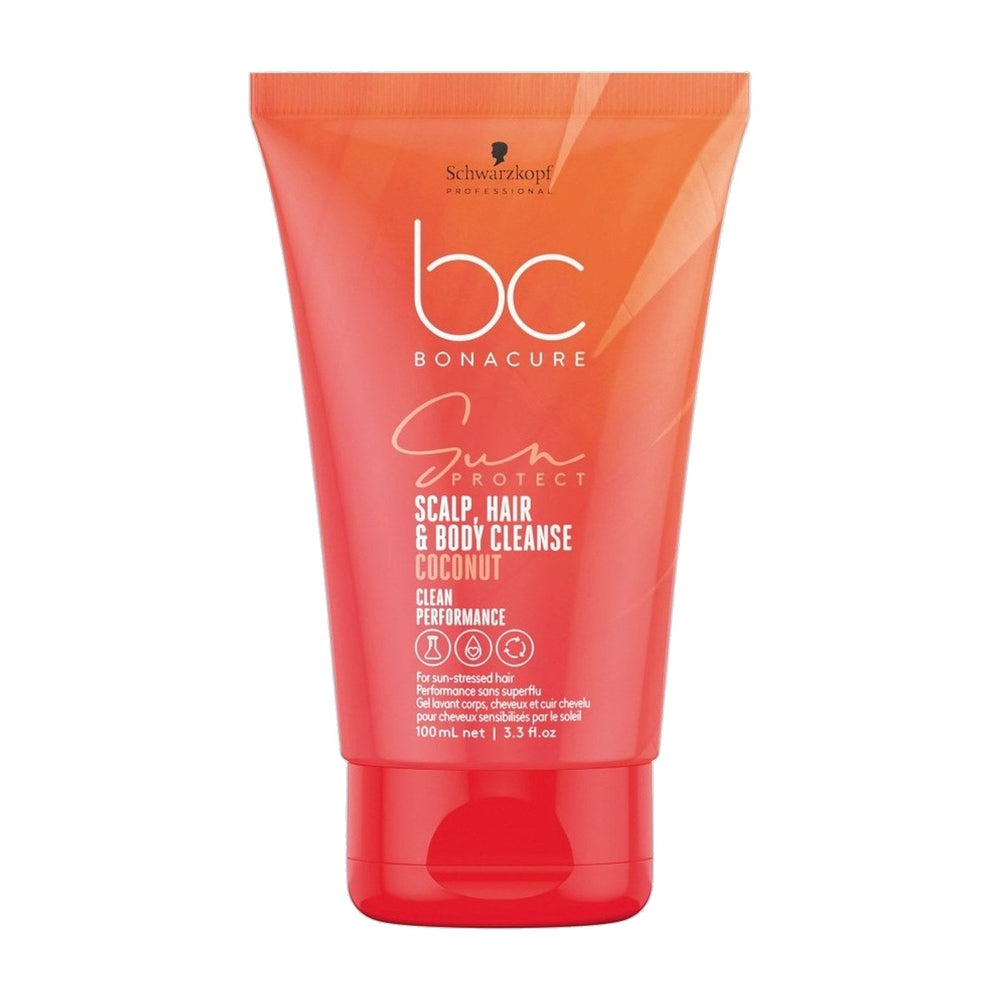 Schwarzkopf Shampoo BonaCure Clean Performance Sun Protect Scalp, Hair & Body Cleanse