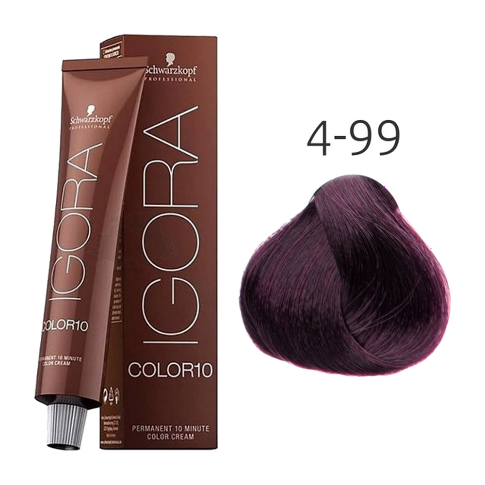 Schwarzkopf Igora Color10 4-99 Middenbruin Violet intens 60 ml