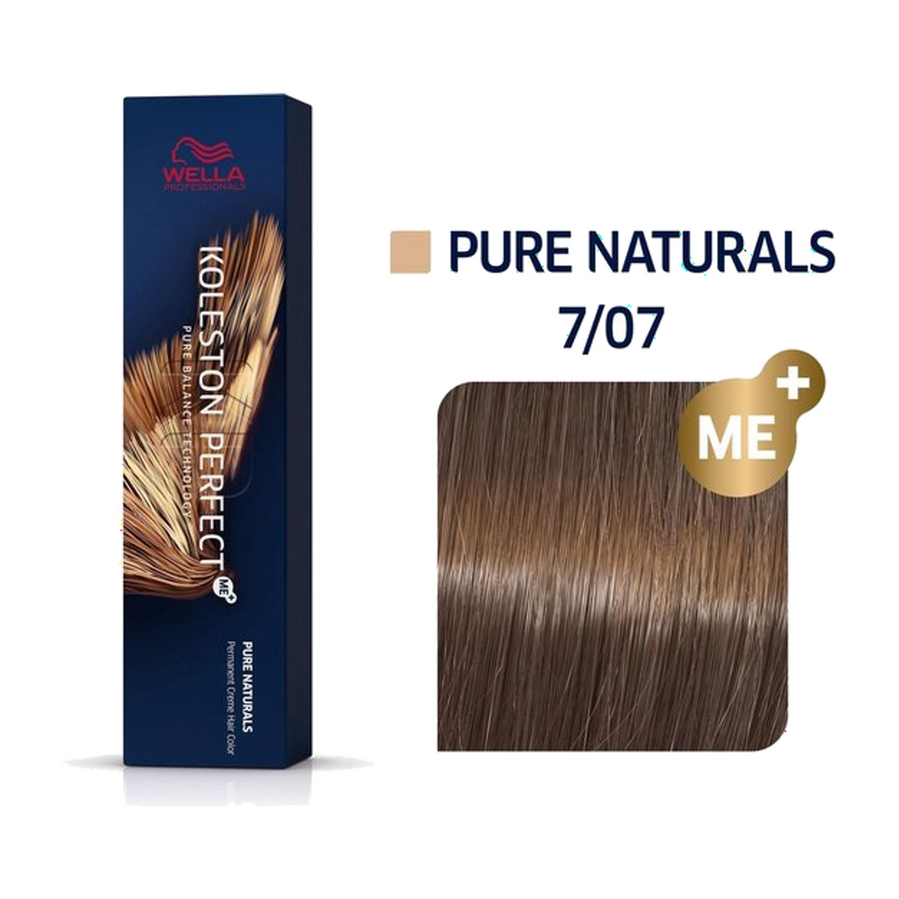 Wella Koleston Perfect ME+ 7/07 Middenblond Natuur Bruin 60 ml