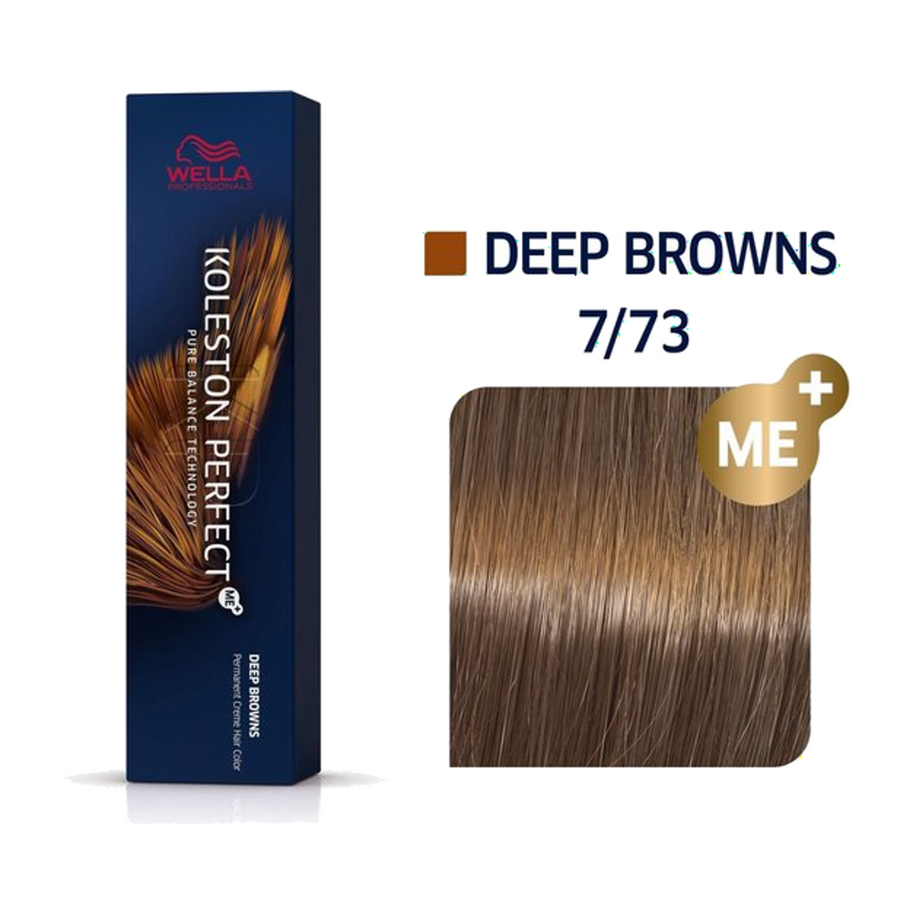 Wella Koleston Perfect ME+ 7/73 Middenblond Bruin Goud 60 ml