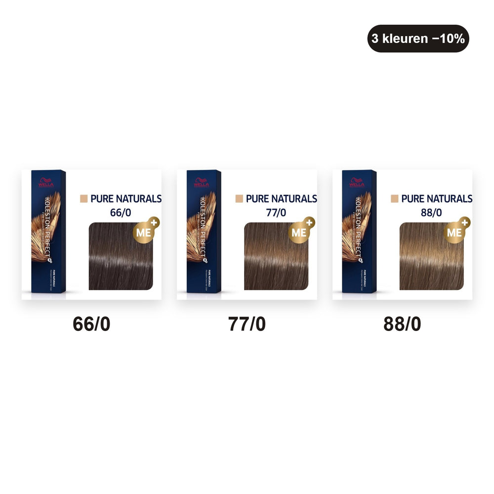 Wella Koleston Perfect ME+ bundel Intens natuur – set van 3 haarverven